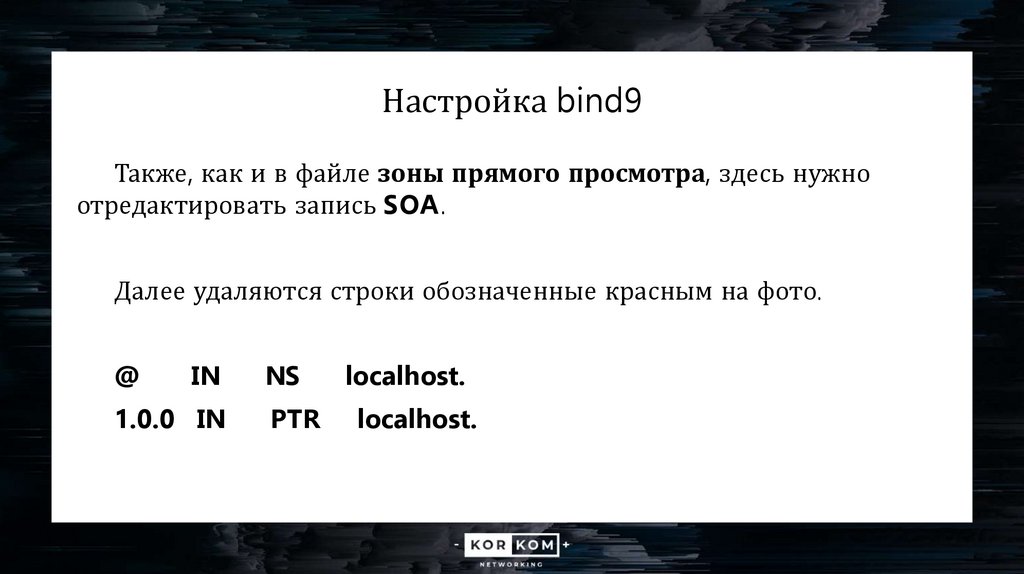 Настройка bind9