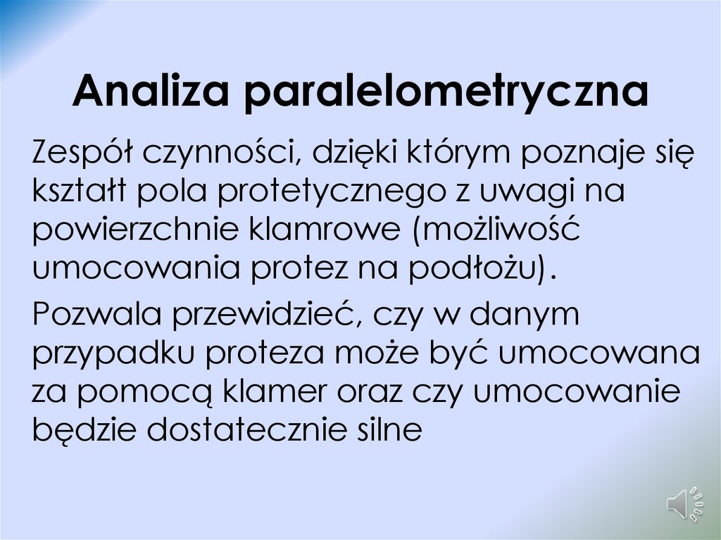 Analiza paralelometryczna