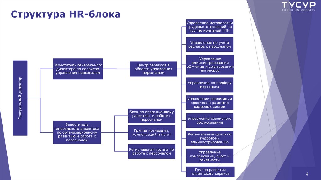 Структура HR-блока