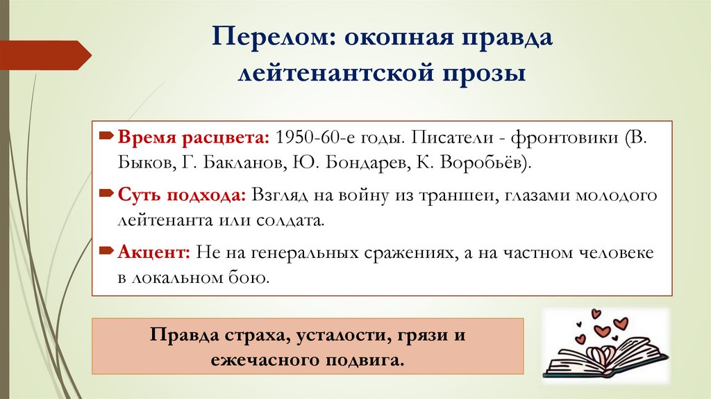 Перелом: окопная правда лейтенантской прозы