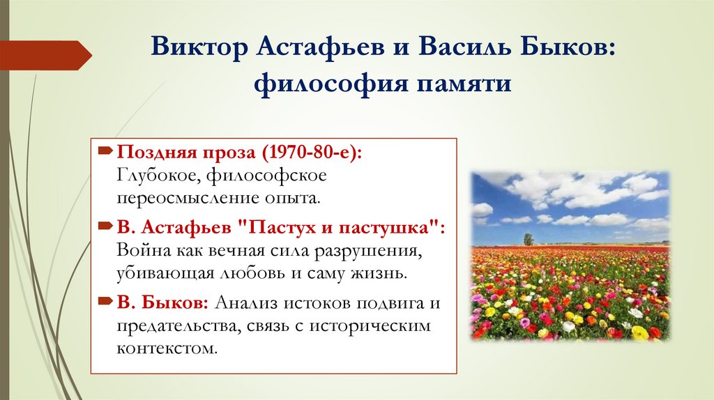 Виктор Астафьев и Василь Быков: философия памяти