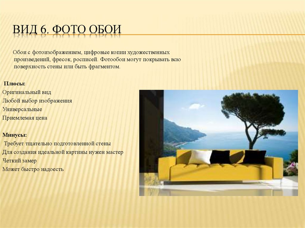 Вид 6. Фото обои