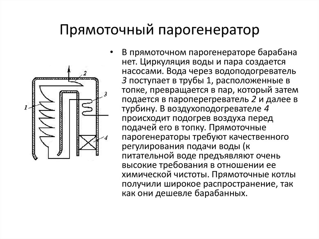 Прямоточный парогенератор