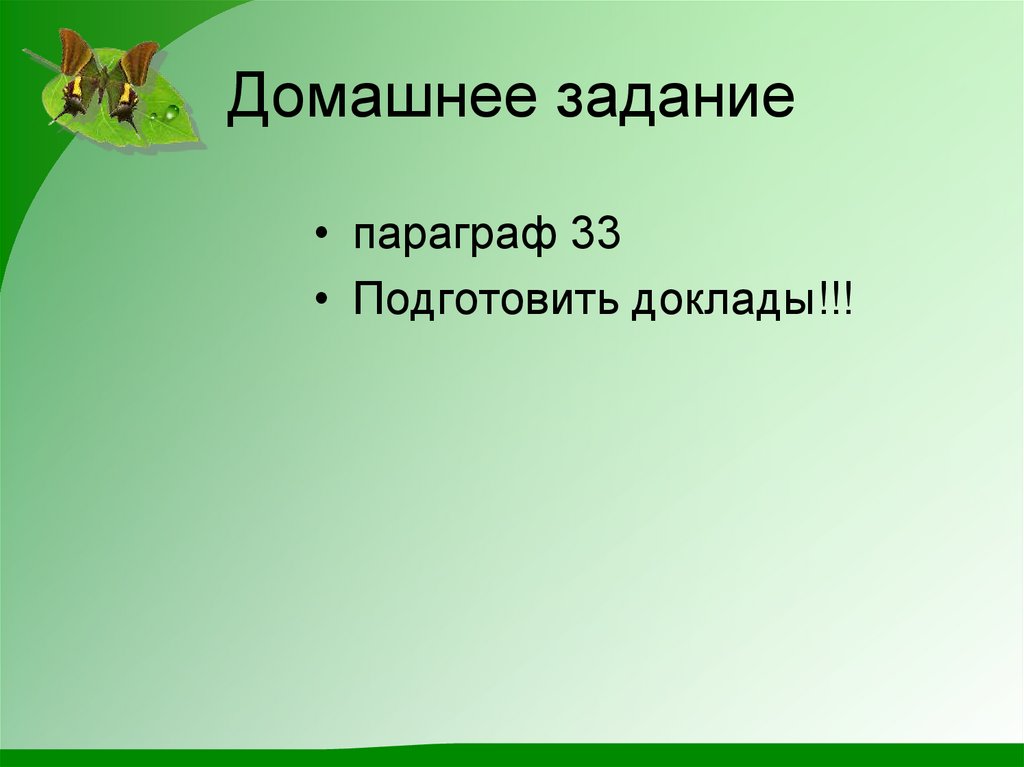 Домашнее задание