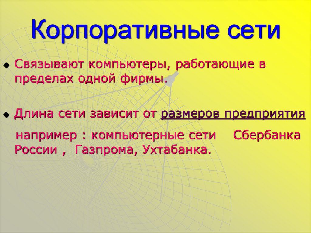 Корпоративные сети