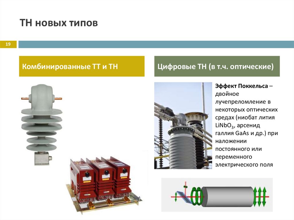 ТН новых типов