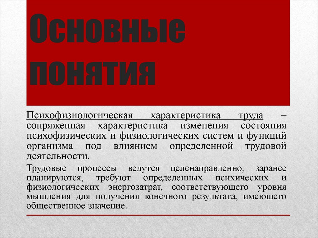 Основные понятия