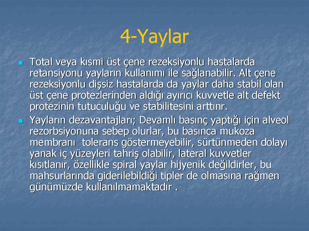 4-Yaylar