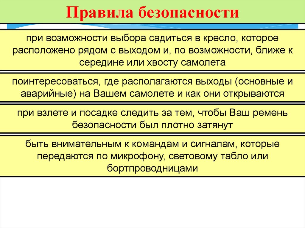 Правила безопасности