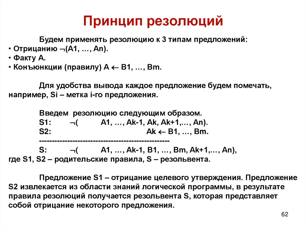 Принцип резолюций