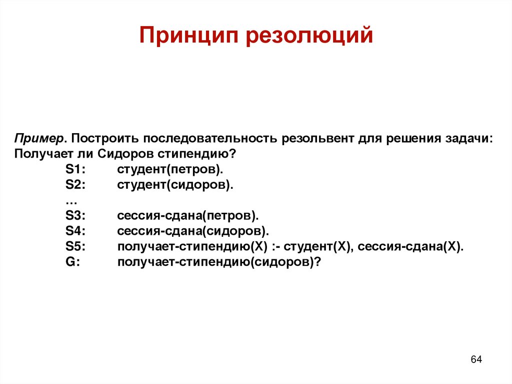 Принцип резолюций