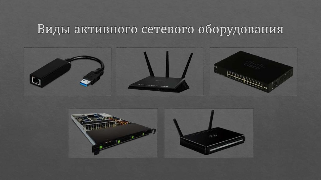 Виды активного сетевого оборудования