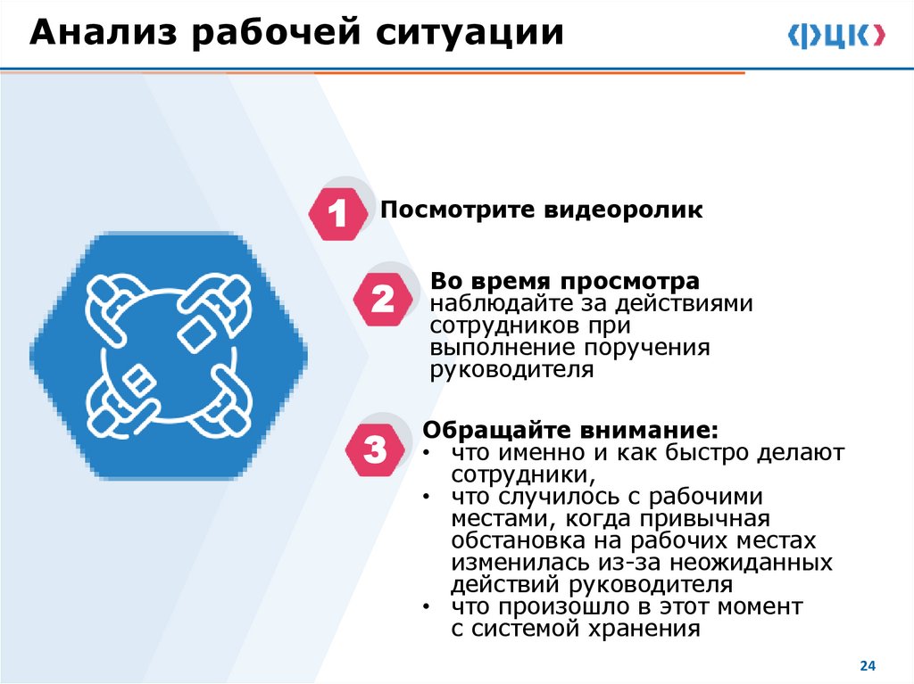 Анализ рабочей ситуации
