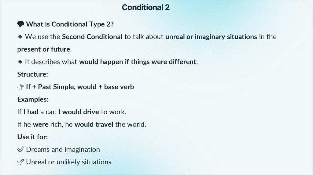 Conditional 2