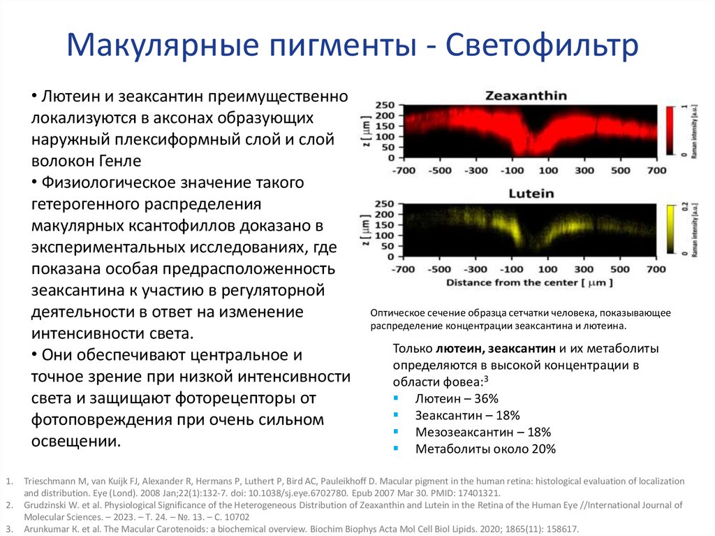 Макулярные пигменты - Светофильтр