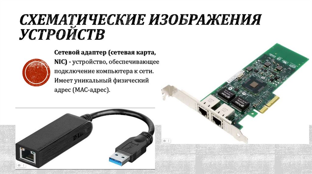 схематические изображения устройств