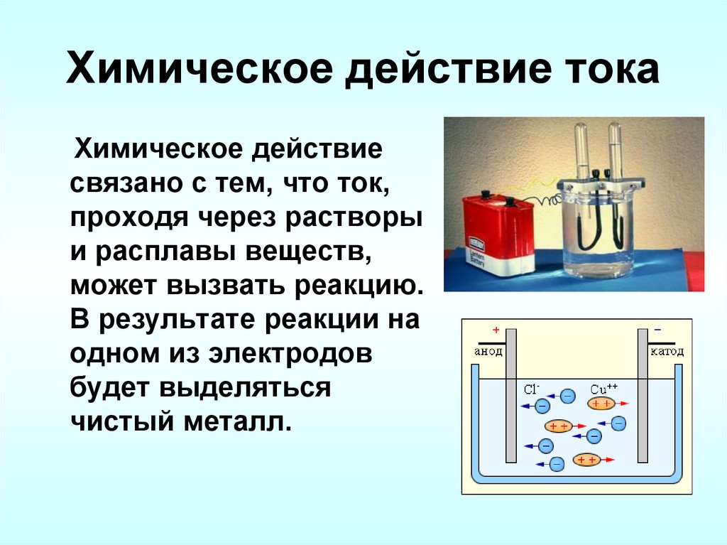 Химическое действие тока