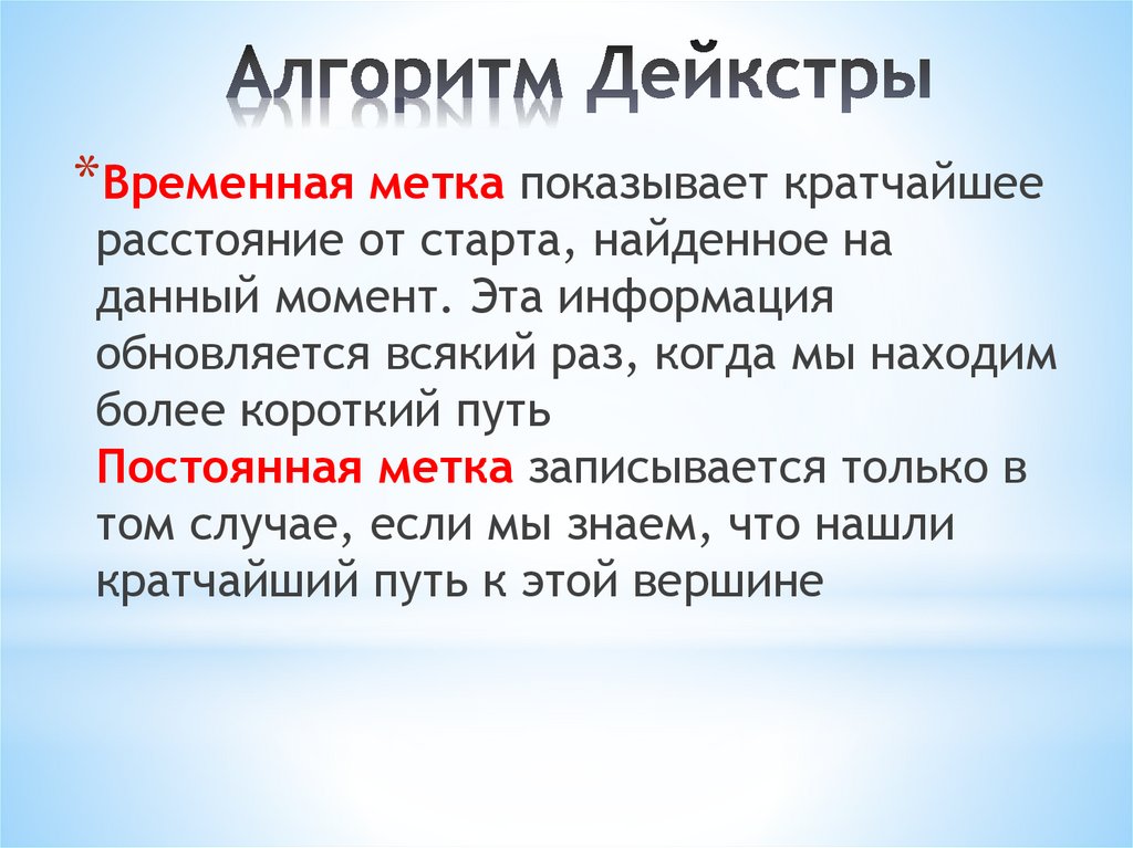 Алгоритм Дейкстры