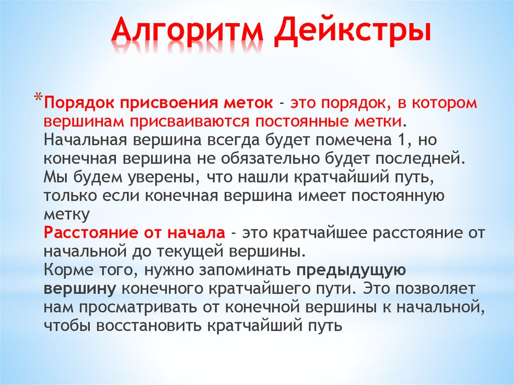 Алгоритм Дейкстры