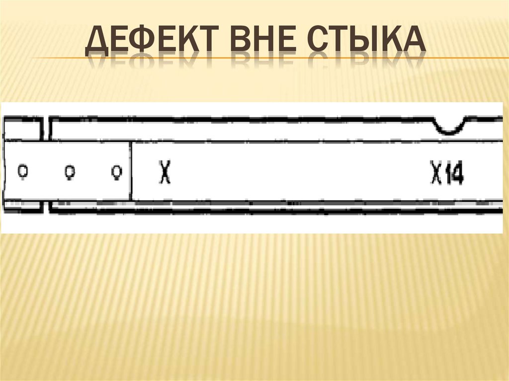 дефект вне стыка