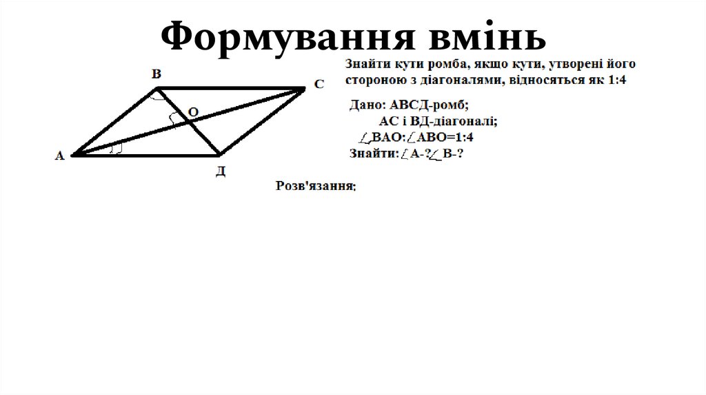 Формування вмінь