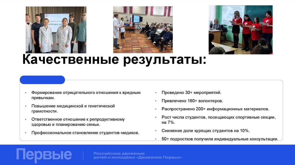 Качественные результаты: