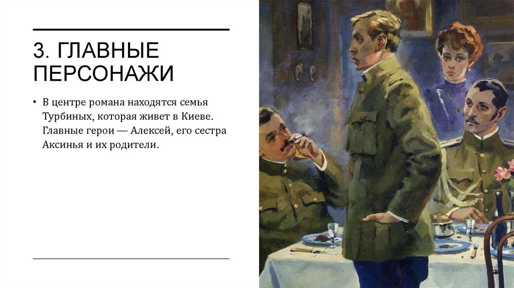 3. Главные персонажи