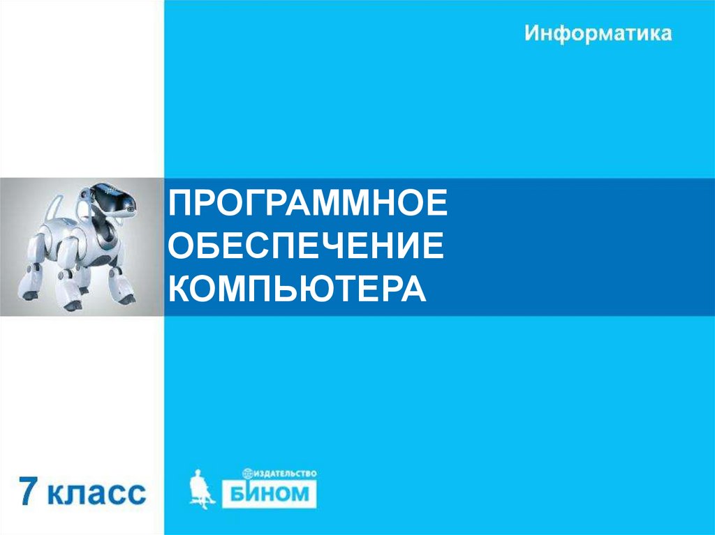 ПРОГРАММНОЕ ОБЕСПЕЧЕНИЕ КОМПЬЮТЕРА