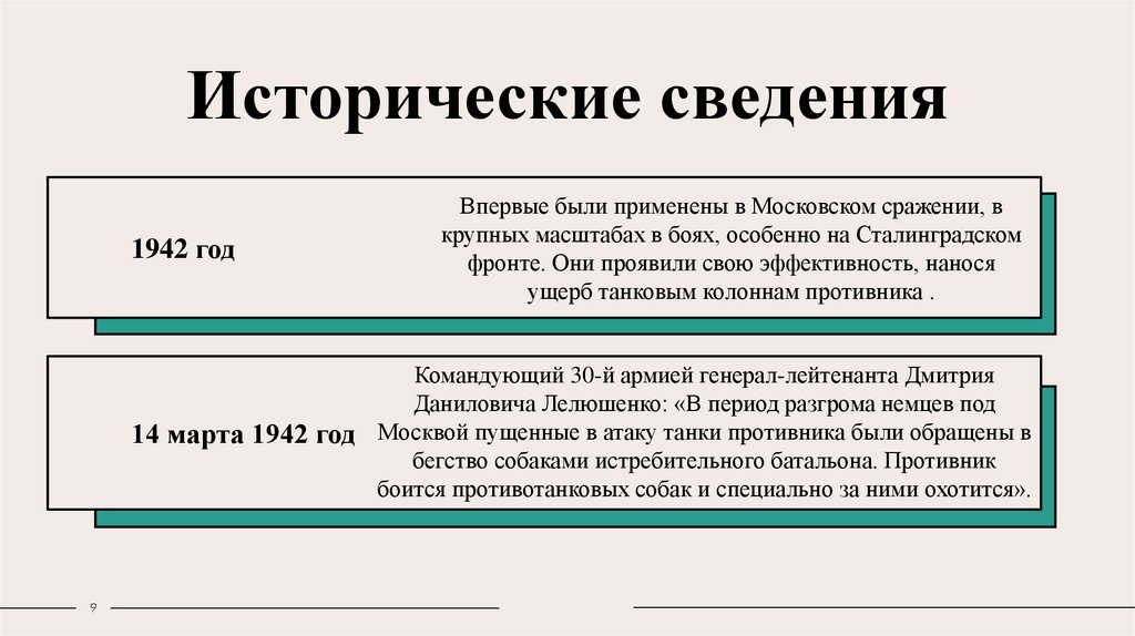 Исторические сведения