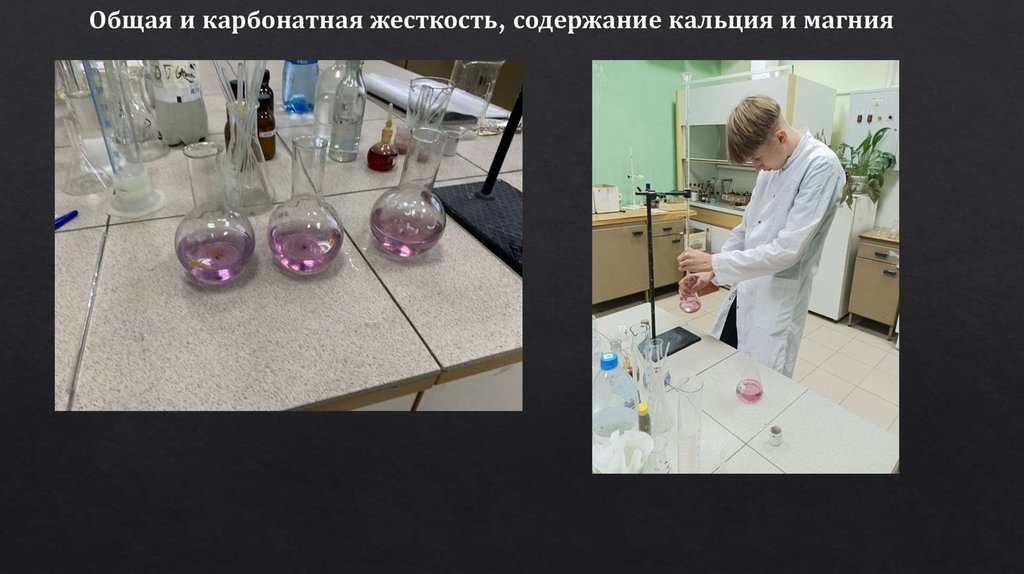 Содержание хлоридов и сульфатов