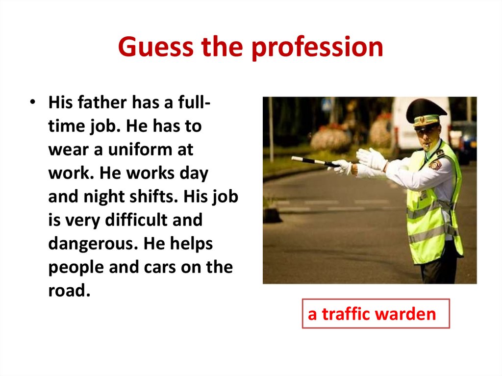 Guess the profession