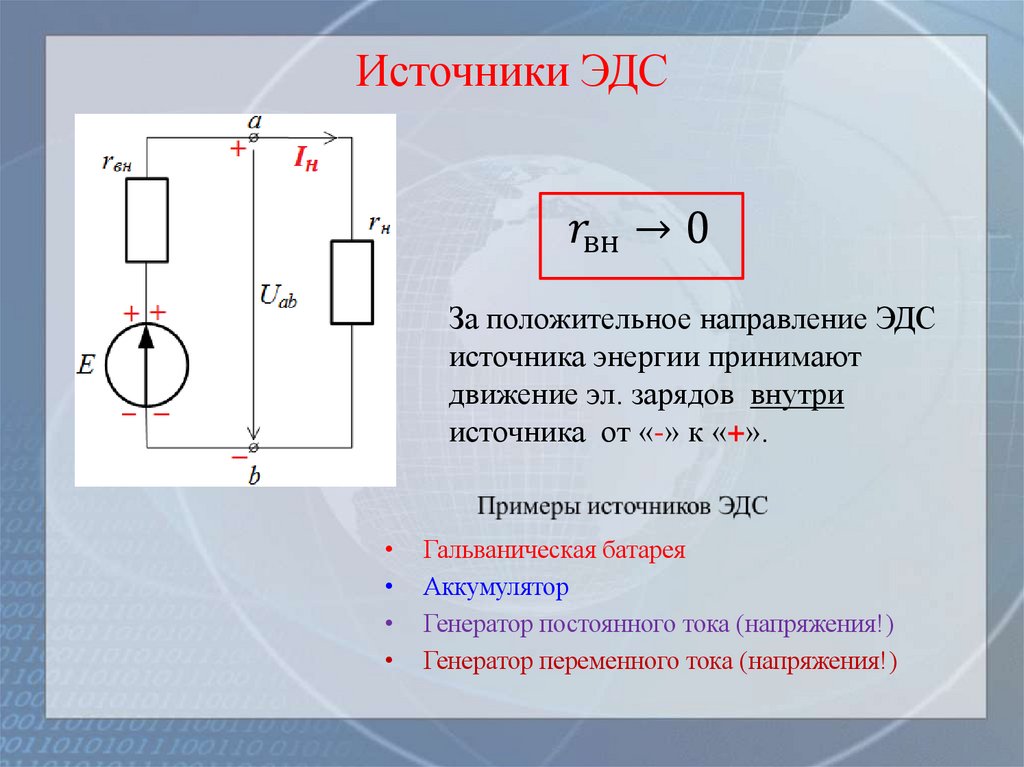 Источники ЭДС
