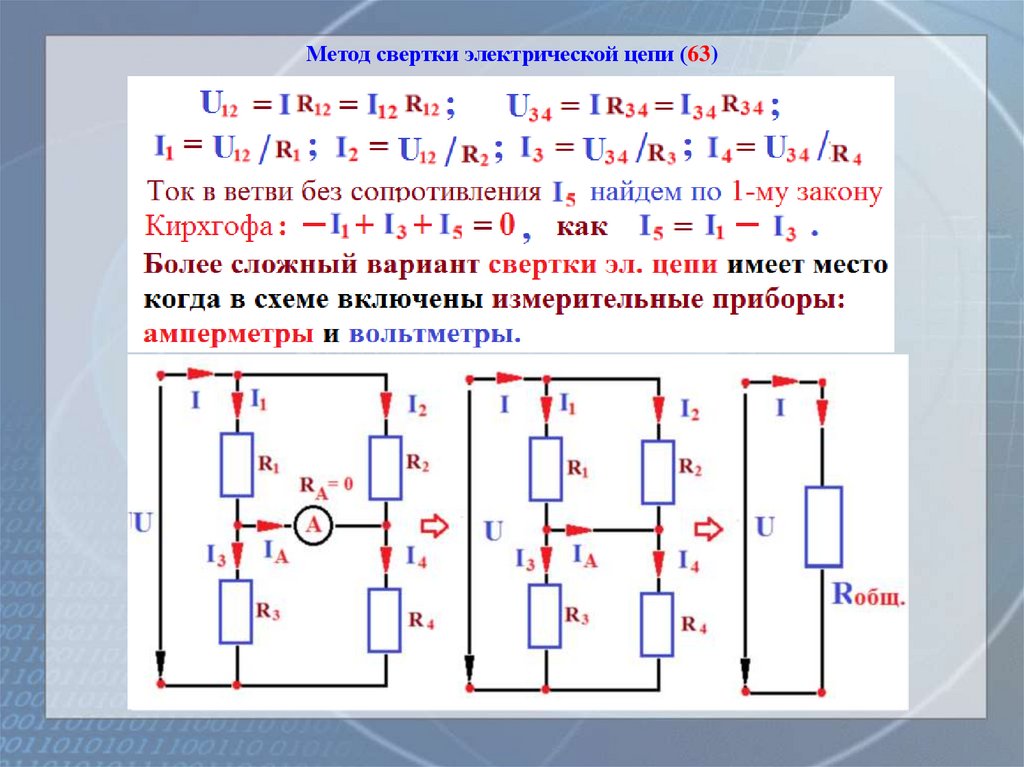 Метод свертки электрической цепи (63)