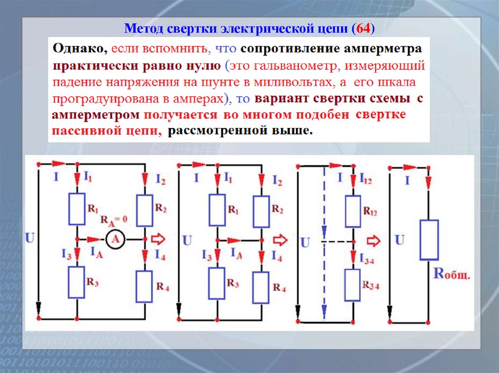 Метод свертки электрической цепи (64)