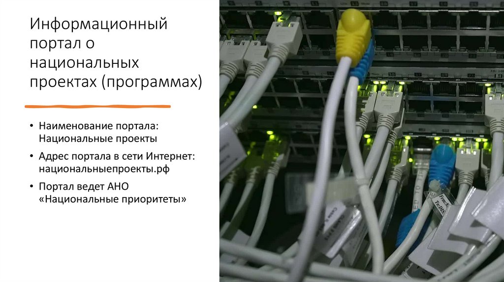 Информационный портал о национальных проектах (программах)