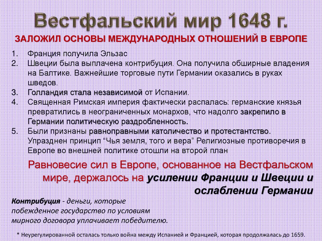 Вестфальский мир 1648 г.