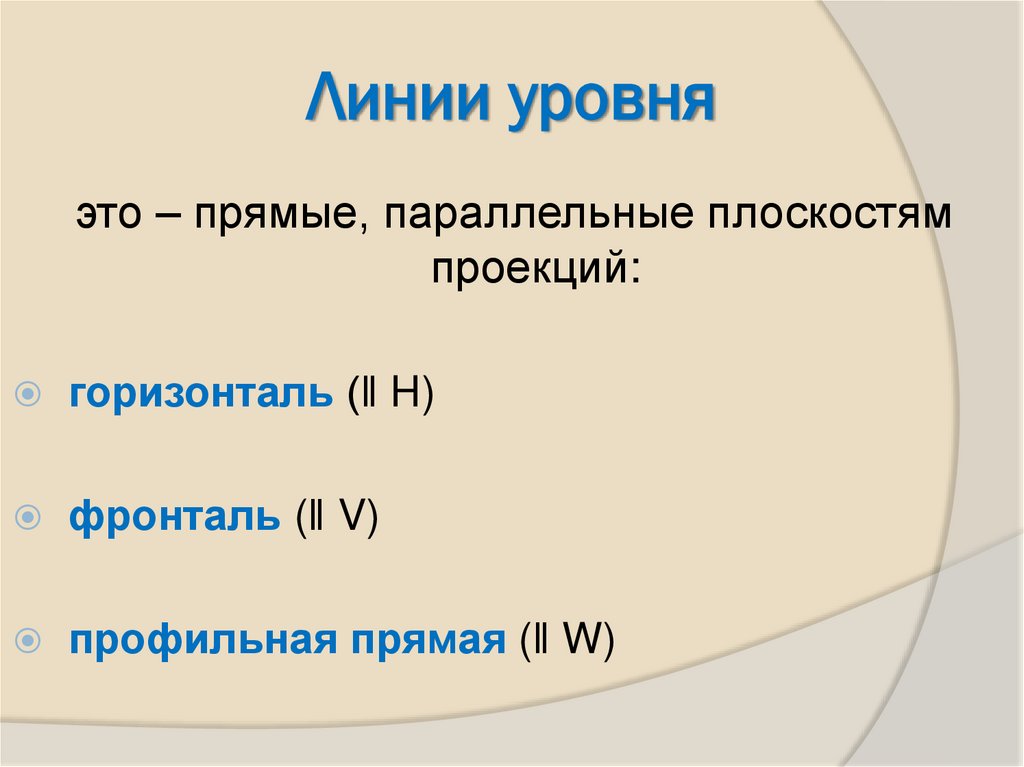 Линии уровня