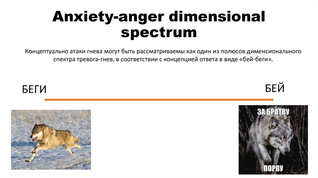 Anxiety-anger dimensional spectrum