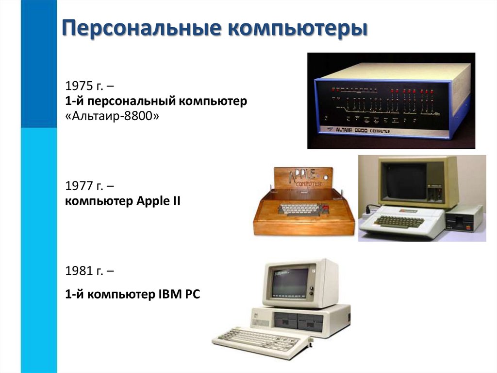 Персональные компьютеры