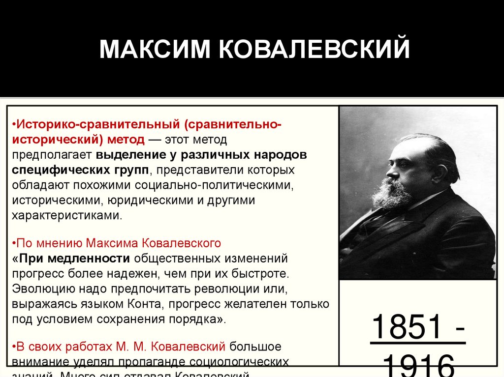 МАКСИМ КОВАЛЕВСКИЙ