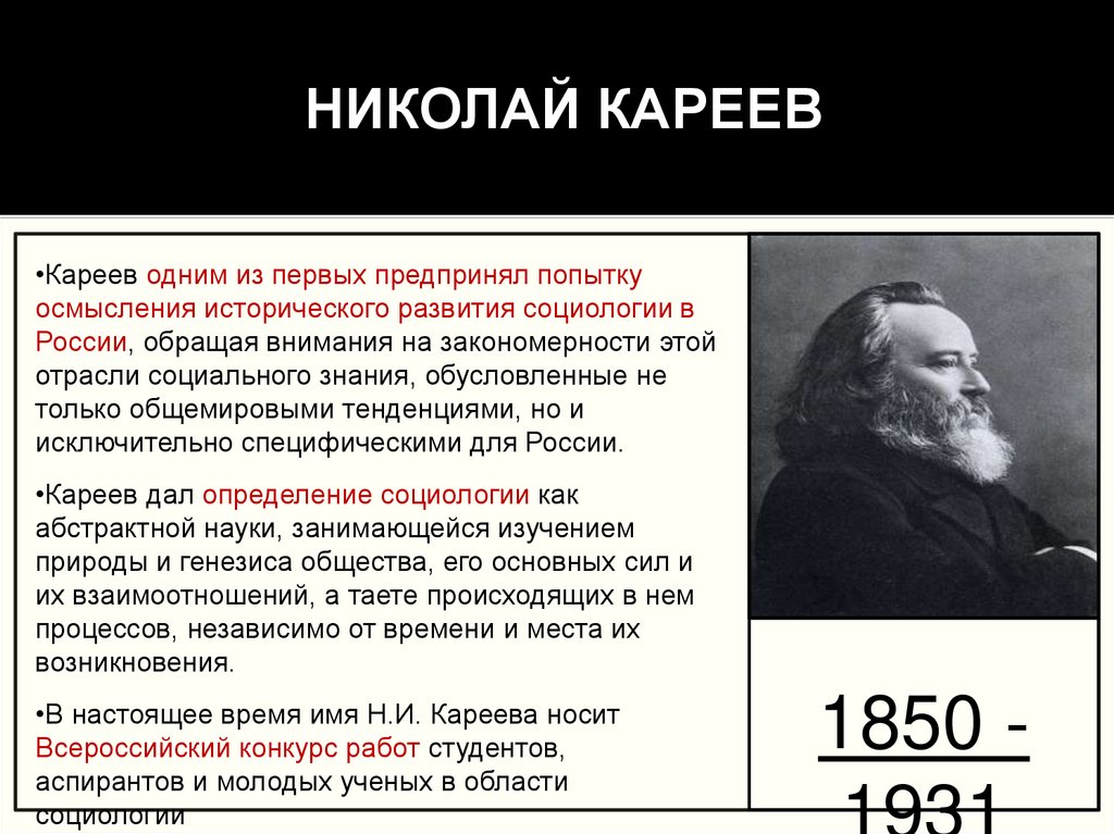 НИКОЛАЙ КАРЕЕВ