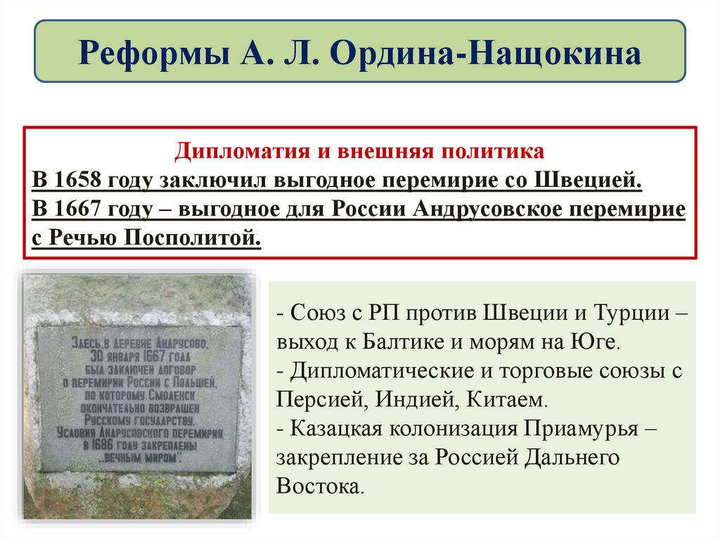 Реформы А. Л. Ордина-Нащокина