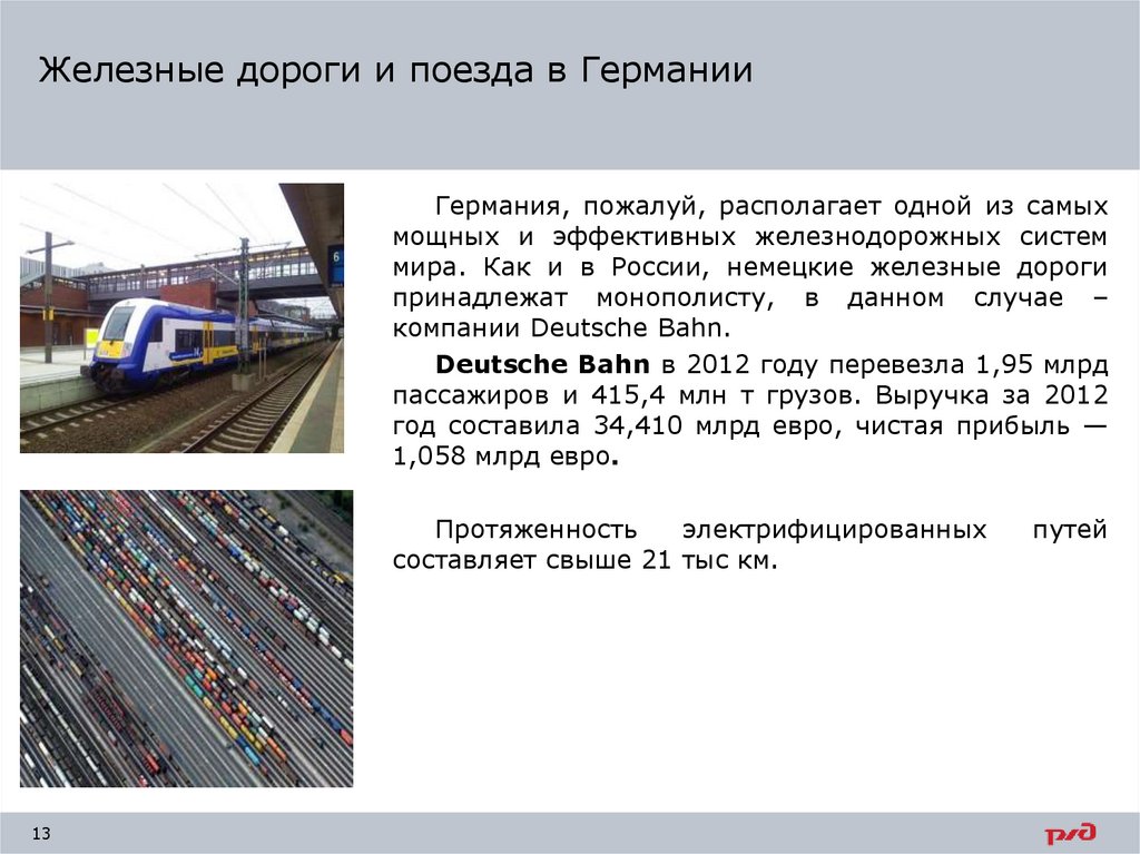 Железные дороги и поезда в Германии