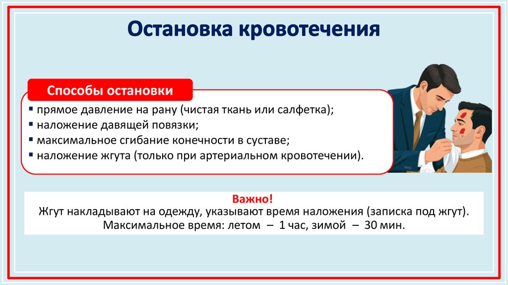 Остановка кровотечения