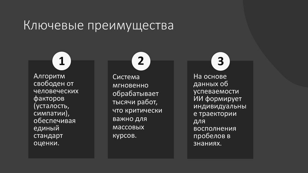 Ключевые преимущества