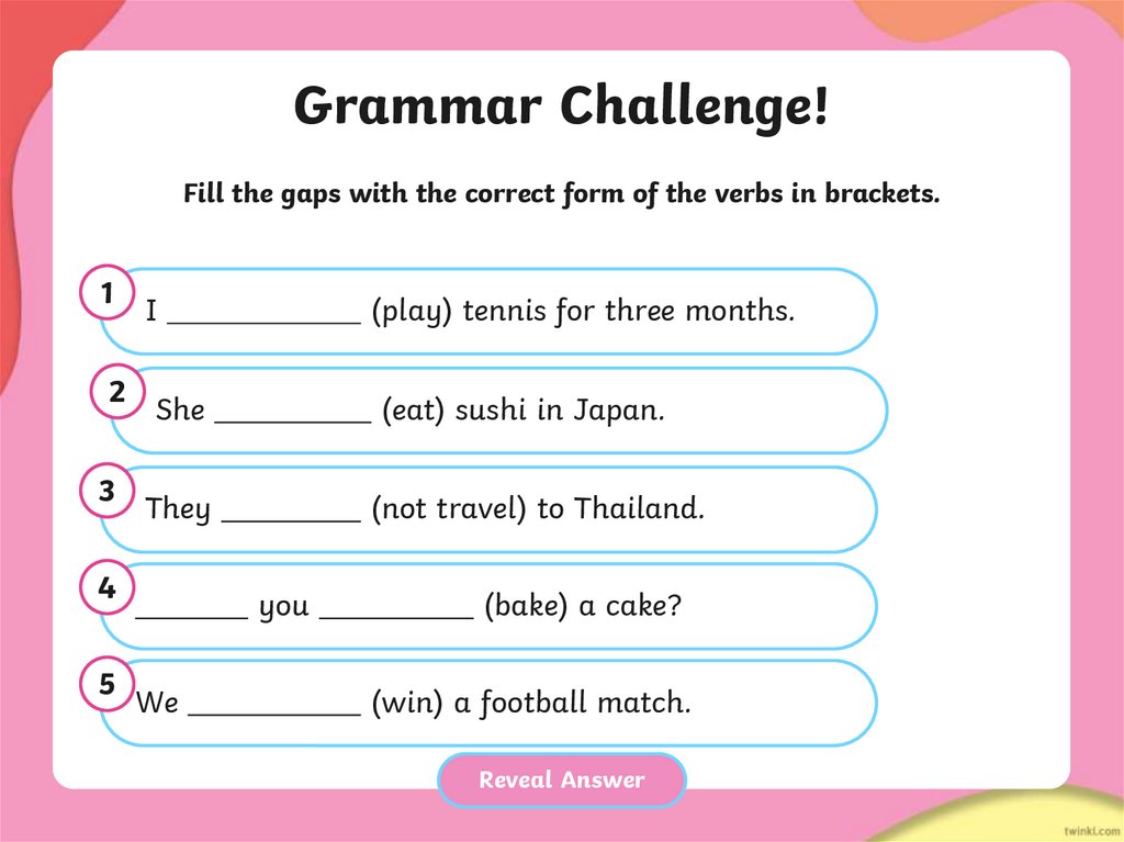 Grammar Challenge!