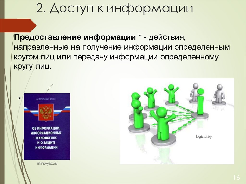 2. Доступ к информации