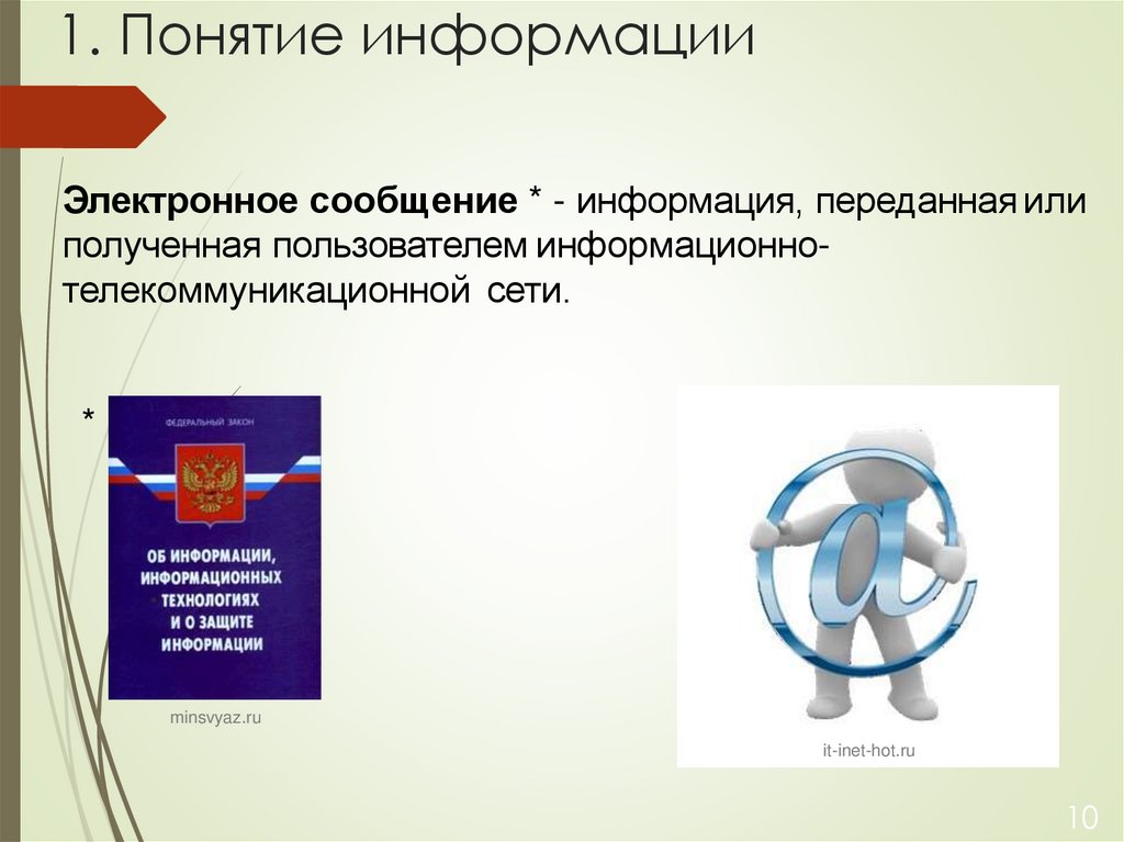 1. Понятие информации