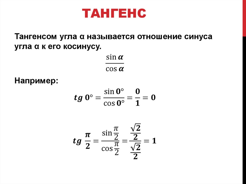 Тангенс
