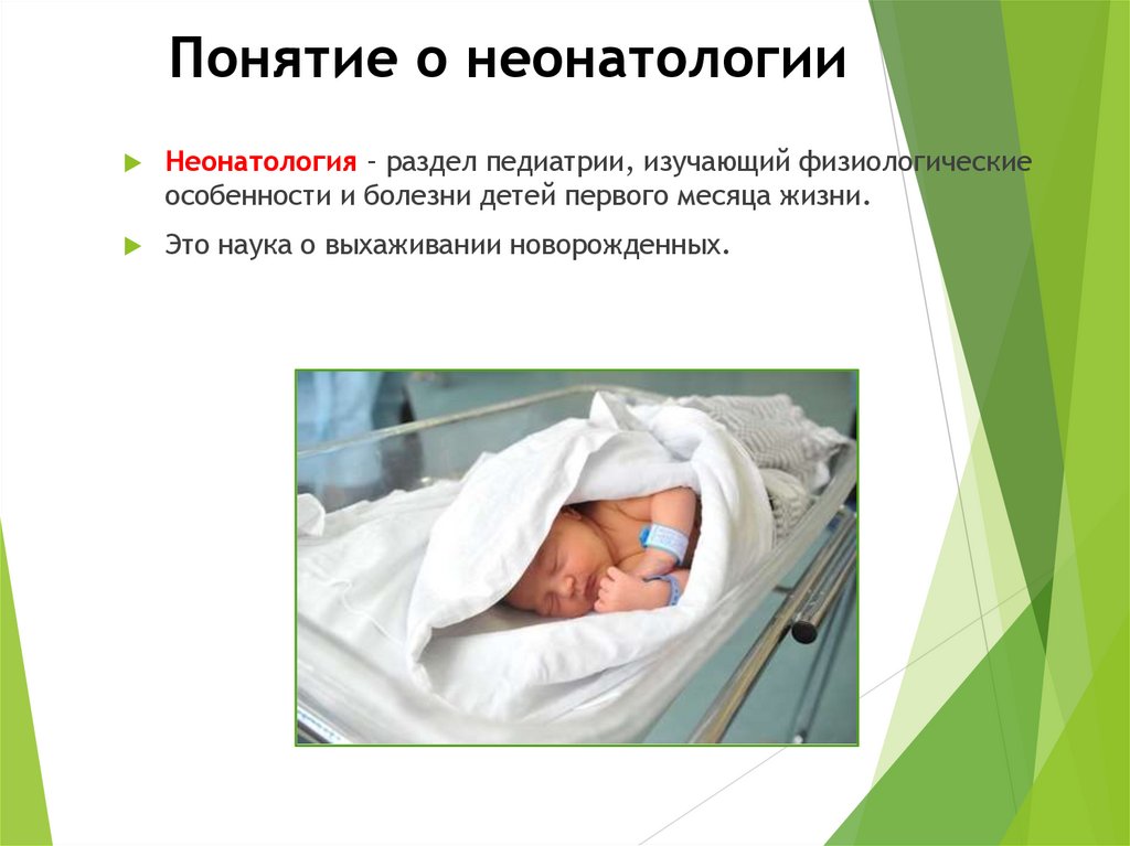 Понятие о неонатологии
